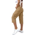 thumbnail image 2 of Womens Capris Pants for Women High Waisted Cargo Pants Lightweight Summer Casual Hiking Cropped Trousers with Pockets, 2 of 6