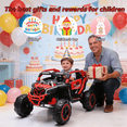 thumbnail image 4 of Holaki 24V Kids Ride On UTV Car, 120Wh Battery, Dual 380W Motors, Top Speed 4.97 MPH, Ages 3-6, Electric Ride On Toy with Remote Control, Bluetooth, Music, LED Lights, 4-Wheel Suspension, Red, 4 of 10