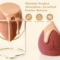 thumbnail image 2 of Beauty Blender Makeup Sponge - 3Pcs Makeup Sponge Set with Beauty Foundation Sponge Blender Holder, Flawless for Liquid, Cream, and Powder, Multi-shaped Makeup Sponges, 2 of 7