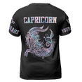thumbnail image 3 of Lotusprinthandmade Capricorn Personalized Name Zodiac Sign Unisex T-shirt 3D S-5XL Multicolor, 3 of 5