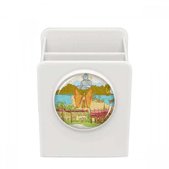 Culture Temple Landmark Desk Pencil Holder Cup Pen Organizer
