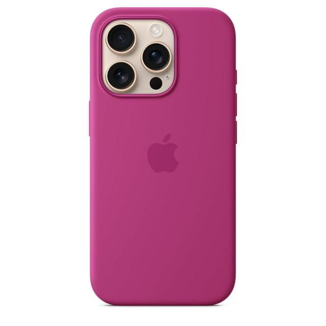 Funda de silicona para Apple iPhone 16 Pro con MagSafe Fucsia
