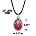 thumbnail image 2 of A Christmas Story Fragile Antiqued Oval Charm Pendant with Black Satin Cord, 2 of 7