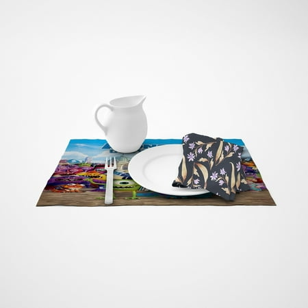 

Monsters University linen placemat has an iconic print and is made from durable linen. Perfect for fans it adds a nostalgic touch to any dining table，18.9 x 14.17 （48*36cm）