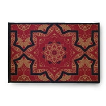 Simply Daisy 2' x 3' Navy Shawl Indoor/outdoor Rug