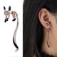 thumbnail image 2 of Pendientes con pasador para mujer, aretes bonitos de zorro pequeño, Color oro rosa, joyería de moda con hipérbole Animal, 2 of 4