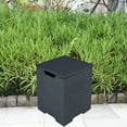 thumbnail image 4 of Elementi Plus Propane Tank Cover Table Outdoor Fire Pit Side Table Square Propane Tank Hideaway Storage Box for 20lb Propane Gas Tank Concrete - Slate Black, 15.9" x 15.9" x 20.5", 4 of 4