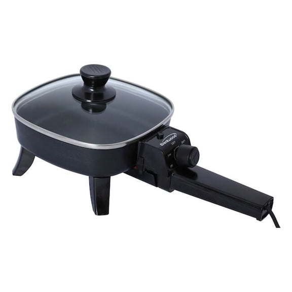 Brentwood SK-45 6-inch Non-Stick Electric Skillet with Glass Lid, Black