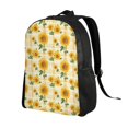thumbnail image 2 of Easygdp Yellow White Plaid Sunflower Mochila Versátil y Elegante: Comodidad, Almacenaje y Durabilidad para la Universidad, Trabajo, Viajes y Uso Diario, 2 of 8