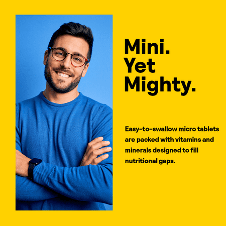 Nature's Life Mighty Mini Vite | Complete Daily Multivitamin | No Iodine or Iron | Easy to Swallow | 240 Micro Tablets