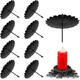 thumbnail image 2 of Paquete de 8 portavelas de corona de 7,5 cm, portavelas de metal, velas de pilar, corona de velas cónica para enchufar, 2 of 7