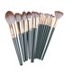 thumbnail image 5 of 14 brochas de maquillaje portátiles para sombras de ojos premium para novias, mejores amigas y adultos. Varilla verde, 5 of 9