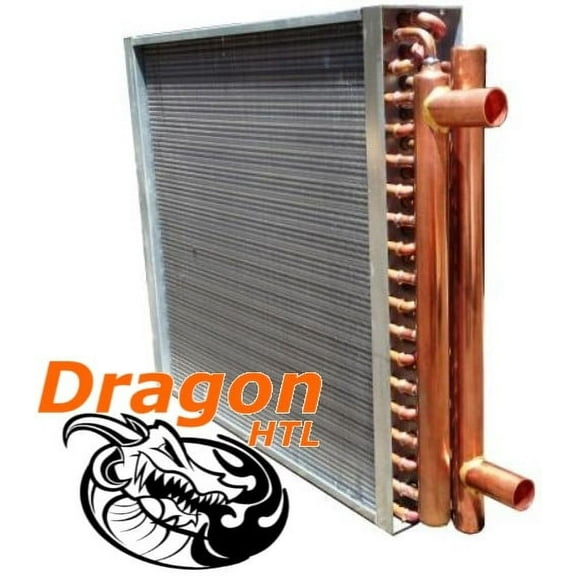12" x 12" Water to Air Heat Exchanger, 60,000 BTU (Dragon Quality)