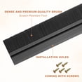 thumbnail image 4 of Uxcell Door Brush Sweeps H-shape Aluminum Alloy Holder Door Sweep for Bottom of Door Seal Garage Black 0.39" x 39.37", 4 of 7