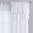 thumbnail image 4 of Simply Shabby Chic Ruffled Solid White Window Curtain Panels and Sheers, Set of 4, 50 x 63, 4 of 6