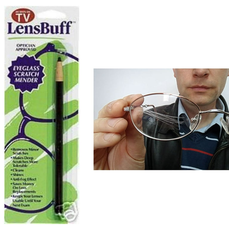 Lens Buff -Eyeglass Scratch Remover Pencil Crystalline Polymer