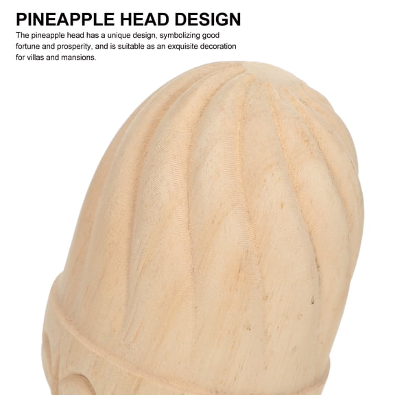 LOLIPPYY Unfinished Wood Finial Spindle Pineapple Column Decorative Baluster for Staircase, Bed Post, Furniture Woodworking Accessories