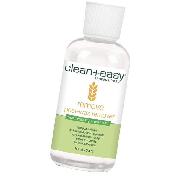 Clean   Easy After Wax Remover Oil with Wheat Germ, Post Wax Cleanser for Skin and Wax Residue, 5 Oz