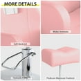 thumbnail image 5 of KIGOTY Pedicure Chair with Stool Massage Foot Bath, 360 Degree Swivel Foot Spa Chair, Hydraulic Pedicure Chair for Massage Shop, Pedicure Shop, Beauty Salons, Spa, Pink, 5 of 7