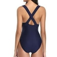 thumbnail image 6 of Lopeceal Women Halter Plunge V Neck One Piece Swimsuits Sexy Mesh Hollow Out Bathing Suits, 6 of 8