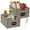 Gray, variant on Best Choice Products Set of 2 16in Woven Water Hyacinth Pantry Baskets w/ Chalkboard Label, Chalk Marker - Natural