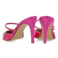thumbnail image 3 of FSJ Women Pointed Toe Single Strap Mules with Sequins Slip on Mid Thin Heels Casual Dressy Party Backless Pumps Size 9.5 Fuchsia, 3 of 4
