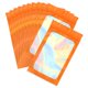 thumbnail image 1 of Bolsas de bolsa de aluminio Uxcell con ventana clara, bolsa de muestra resellable para caramelos y joyas, naranja 4 x 6 pulgadas, 1 of 6