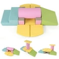 thumbnail image 1 of Gymax 10 Pieces Foam Climbing Blocks Set w/PU Leather Surface for Climbing & Sliding, 1 of 9