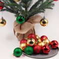thumbnail image 3 of FloreceBien 24 piezas de 6 cm de bolas de Navidad irrompibles para árbol de Navidad, decoración para bodas, fiestas de cumpleaños, 3 of 5