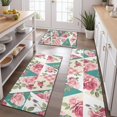 thumbnail image 2 of Pioneer Flower Floral Print Pattern Kitchen Rugs Sets Of 3,Kitchen Runner Rugs Non Skid Washable,Decorative Kitchen Floor Mats for Kitchen,Sink,Laundry,17"x30"+ 17"x47" + 17"x59", 2 of 6