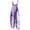Purple, variant on Conairie Women Bib Overalls Color Block Stretchy Beach Vacation Trendy Jumpsuits Wide Leg Pants Blue L