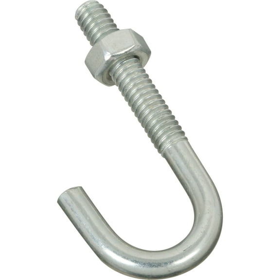 N232-884 1/4” x 2-5/16” J Bolt - Zinc Plated