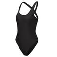 thumbnail image 6 of Women's Standard One-piece Swimsuit Crew Neck Racerback Competitive Training Bathing Suits with Padded Swimwear, 6 of 7