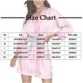 thumbnail image 3 of biudgviw Women's Robes Striped Short Bathrobe Casual Belted Housecoats Soft Lightweight V Neck Ladies Sleepwear S-XXL, 3 of 7