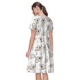thumbnail image 2 of Bixox Robe d'Été à Manches Courtes pour Femmes Robe Ample Longueur Genou avec Poches-Cartoon Koala, 2 of 7
