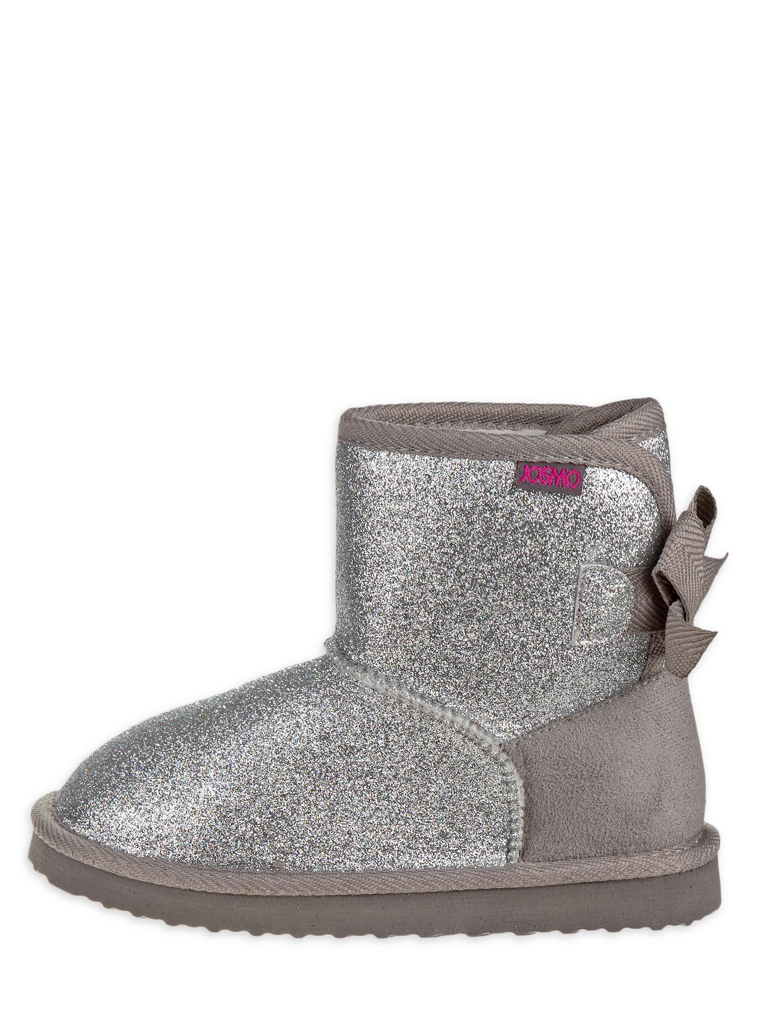 Josmo Glitter & Bows Faux Shearling Ankle Boot (Toddler Girls) - image 5 of 5