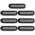 thumbnail image 1 of 7pcs Clip On Front Mesh Grille Inserts Fits for Jeep JK Wrangler 2007-2015, 1 of 3