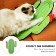 thumbnail image 3 of KAKOWELY Cartoon Kitten Cat Scratch Pad Cactus Cat Sisal Scratch Mat with Hanging Rope,16.93"X11.81"X0.39", 3 of 5