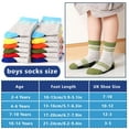 thumbnail image 5 of 12 Pairs Boys Crew Socks Novelty Plaid Kids Elastic Mid Cut Toddler Socks for Boy Girls(2-14T), 5 of 7