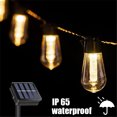 thumbnail image 3 of Guirnalda de luces LED solares para exteriores, IP65, resistente al agua, bombilla Edison, estilo retro, vintage, para Navidad, decoración de fiestas en el jardín, lámpara de hadas, 3 of 5