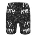 thumbnail image 3 of Fuzoiu I love Math Print Men's Beach Shorts,Men's Swim Trunks,Quick Dry Board Shorts with Pockets,Men's Bathing Suits for Surfing, Running, and Casual Wear-XX-Large, 3 of 6