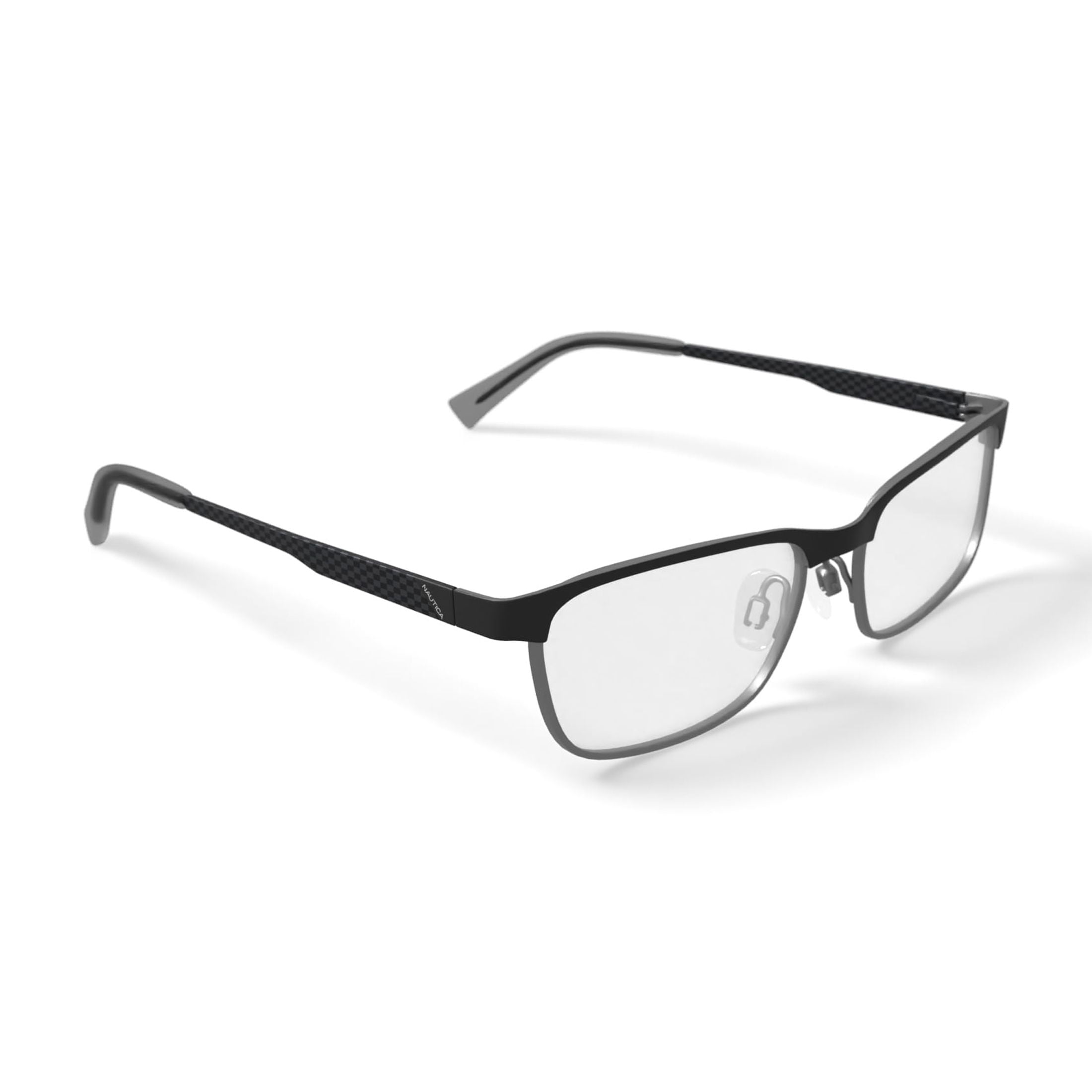Nautica Men's N7277 Prescription Eyeglasses with Case, Matte Olive