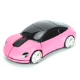 thumbnail image 1 of Ratón inalámbrico para juegos ASHATA 2.4 GHz 3D con forma de coche deportivo rosa, 1 of 9