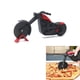 thumbnail image 1 of 1 UNIDS (21.9 * 9 cm, Negro y Rojo) Ruedas de Pizza para Motocicleta, Rodillo de Cuchillo para Pizza Hecho de Acero Inoxidable y Plástico, Decoración Ideal y Regalo Creativo, 1 of 5