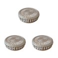 thumbnail image 4 of Yuarrent Cojín de suelo de algodón para Hotel en casa, almohada de asiento portátil, esterilla de futón tejida redonda, muebles otomanos, Type1 NO1, 4 of 6