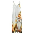 thumbnail image 4 of Autumn Pumpkin Gnome Thanksgiving Sleeveless Dress Woman Fashion Long Dresses Women's Summer Suit Dress Summer 2025 Women, 4 of 7