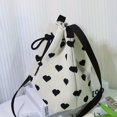 thumbnail image 2 of Charming Heart-Shaped Drawstring Bucket Bag - Classic Women's Handbag with All-Match Design, Spacious Interior, and Stylish Pattern - Perfect for Daily Use, Travel, and Casual Occasions, 2 of 6