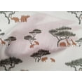 thumbnail image 4 of oneOone Organic Cotton Voile Fabric Tree & Animals Ikat Printed Fabric 1 Yard 42 Inch Wide, 4 of 4