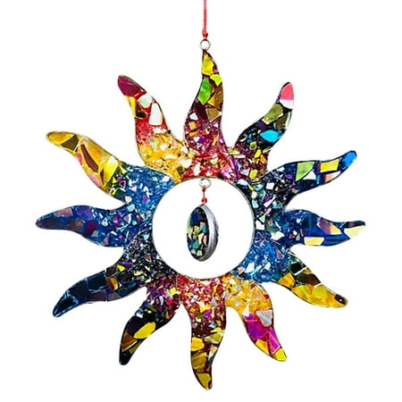 

Honeeladyy Clearance under 5$ Rainbow Crystal Suncatchers Hanging Prisms Rainbow Moon Sun Catchers with Crystals for Windows Colorful Garden Wind Chimes with Chain Pendant Ornaments