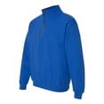 thumbnail image 2 of Gildan Heavy Blend 8 oz. Vintage Classic Quarter-Zip Cadet Collar Sweatshirt (G188) Royal Blue, XL, 2 of 2